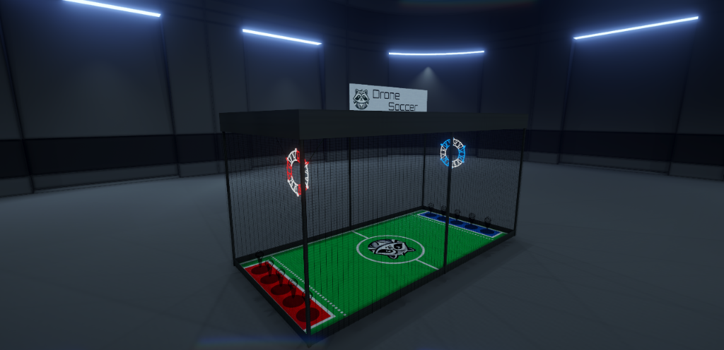 Cinematic Drone Soccer Arena
